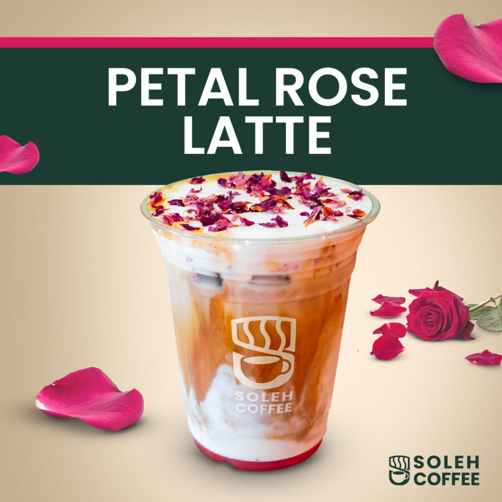 Petal Rose Latte Drink