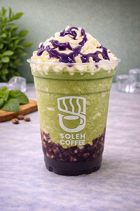 Matcha Blueberry Frappe