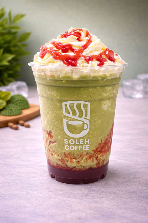 Matcha Strawberry Frappe