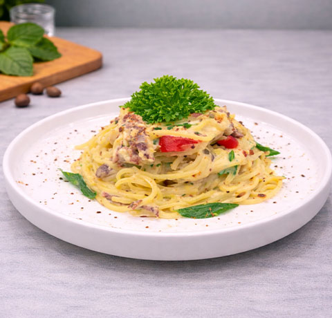 Spaghetti Salted Egg